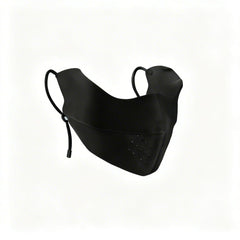 #black Silk Cooling UV Protection Face Mask