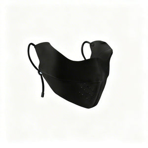 #black Silk Cooling UV Protection Face Mask