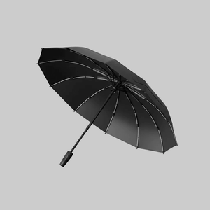 #black Storm resistant Automatic Umbrella