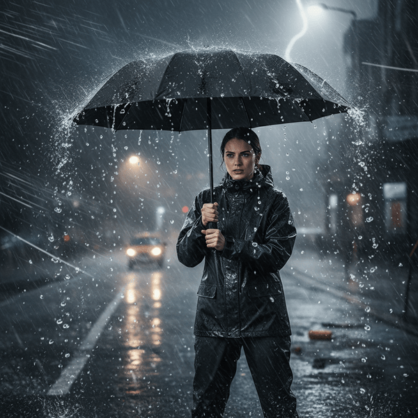 #black Storm resistant Umbrella