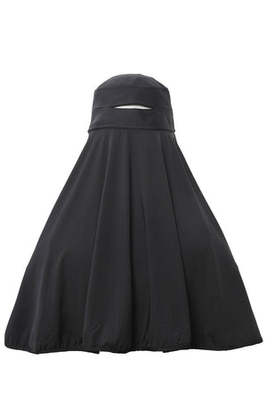 #black Sun Hat of back view