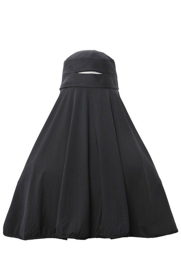 #black Sun Hat of back view
