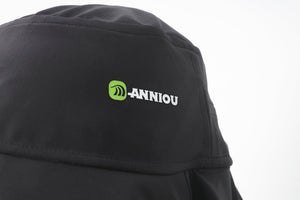 #black Sun Hat with logo