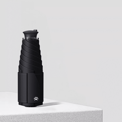 #black Telescopic Handle Sun Umbrella