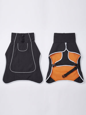 #black Thermal Fleece Dog Jacket
