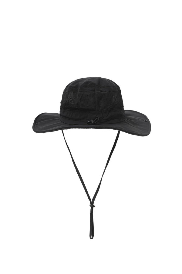 #black UPF50 Bucket Hat of back