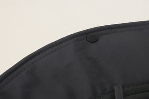 #black UPF50 Bucket Hat of brim button detail