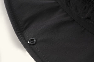 #black UPF50 Bucket Hat of button
