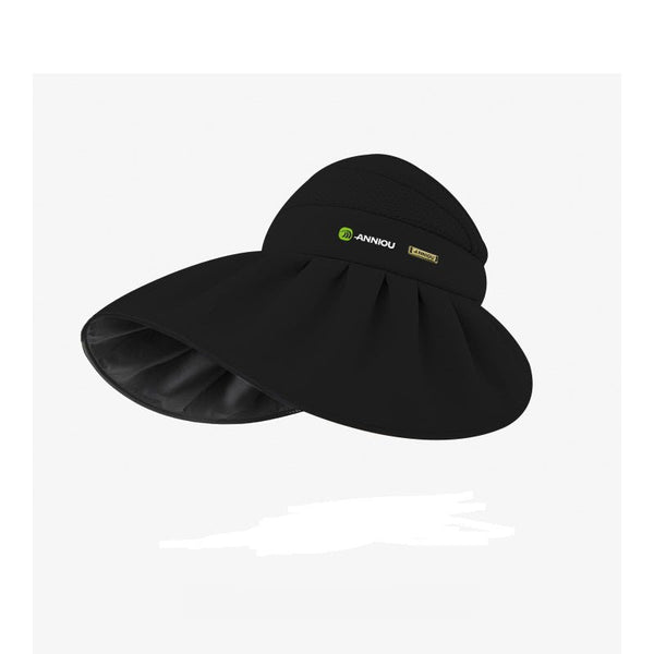 #black UPF50 Wide Brim Sun Visor Hats