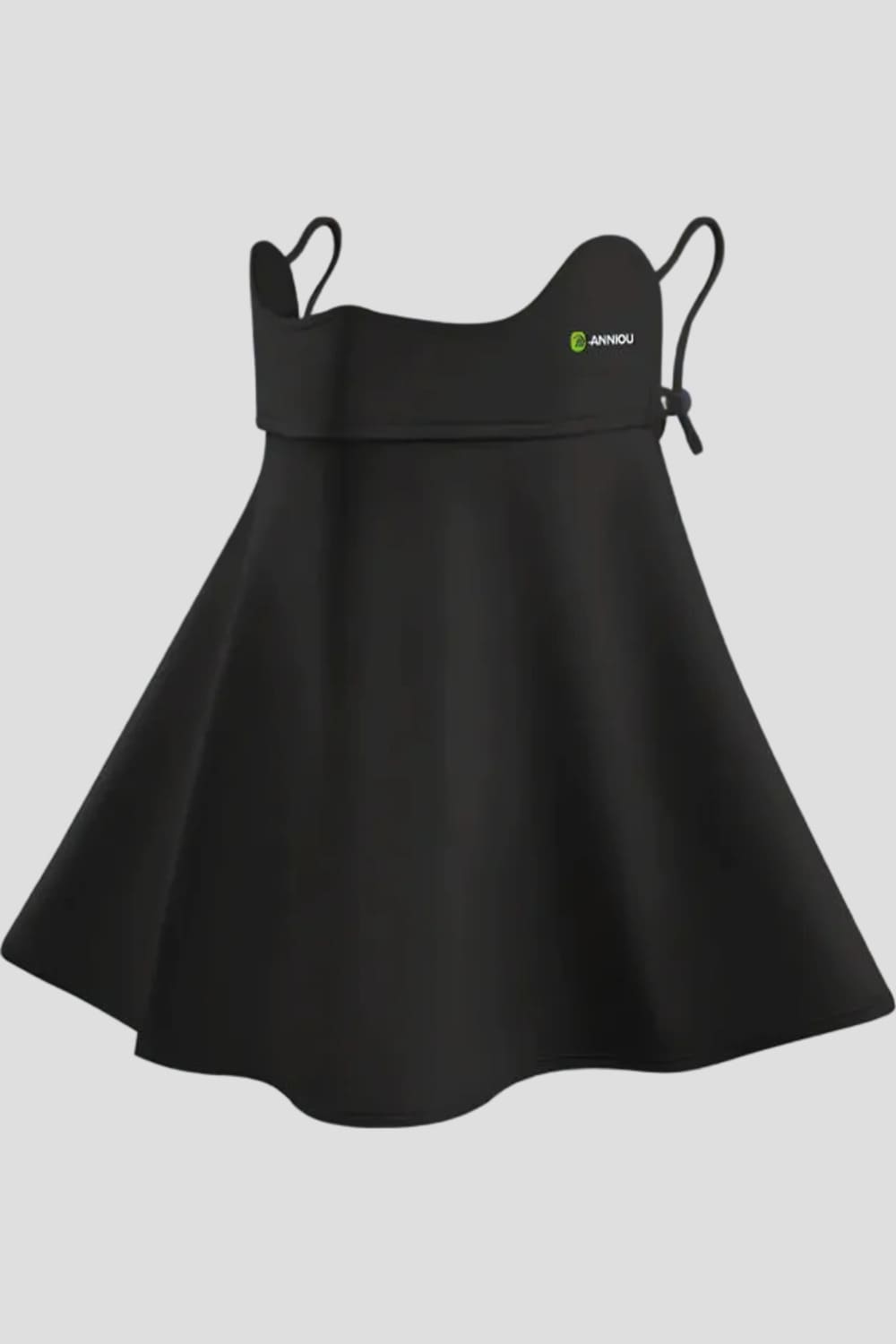 black UV Face Mask with Neck Guard 