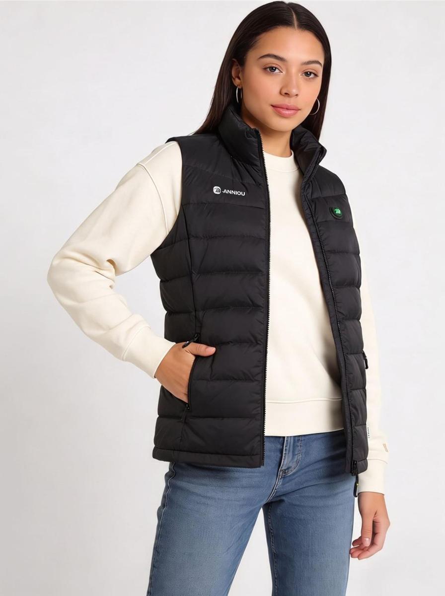 #black Women's Classic Heated Gilet 