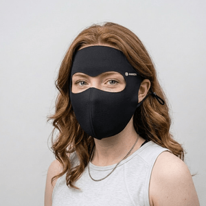 #black drinkable Face Mask upf50