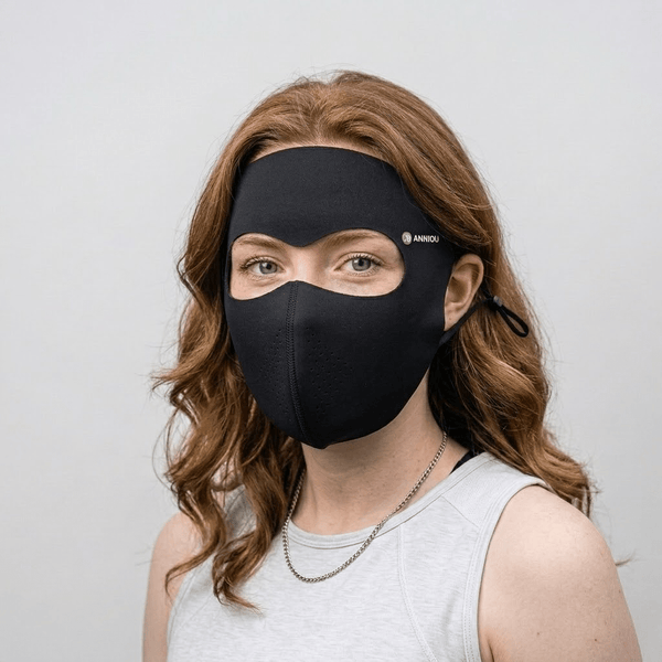 #black drinkable Face Mask upf50