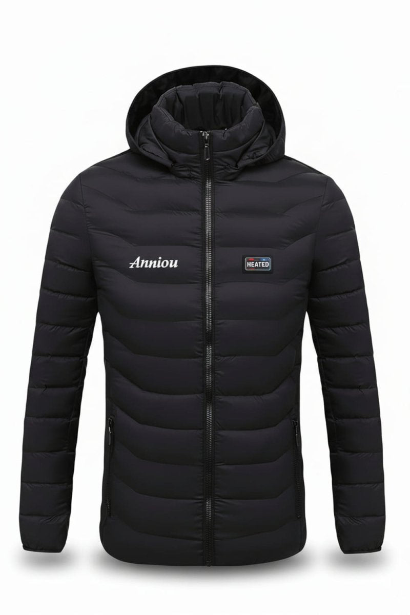 black heated jacket