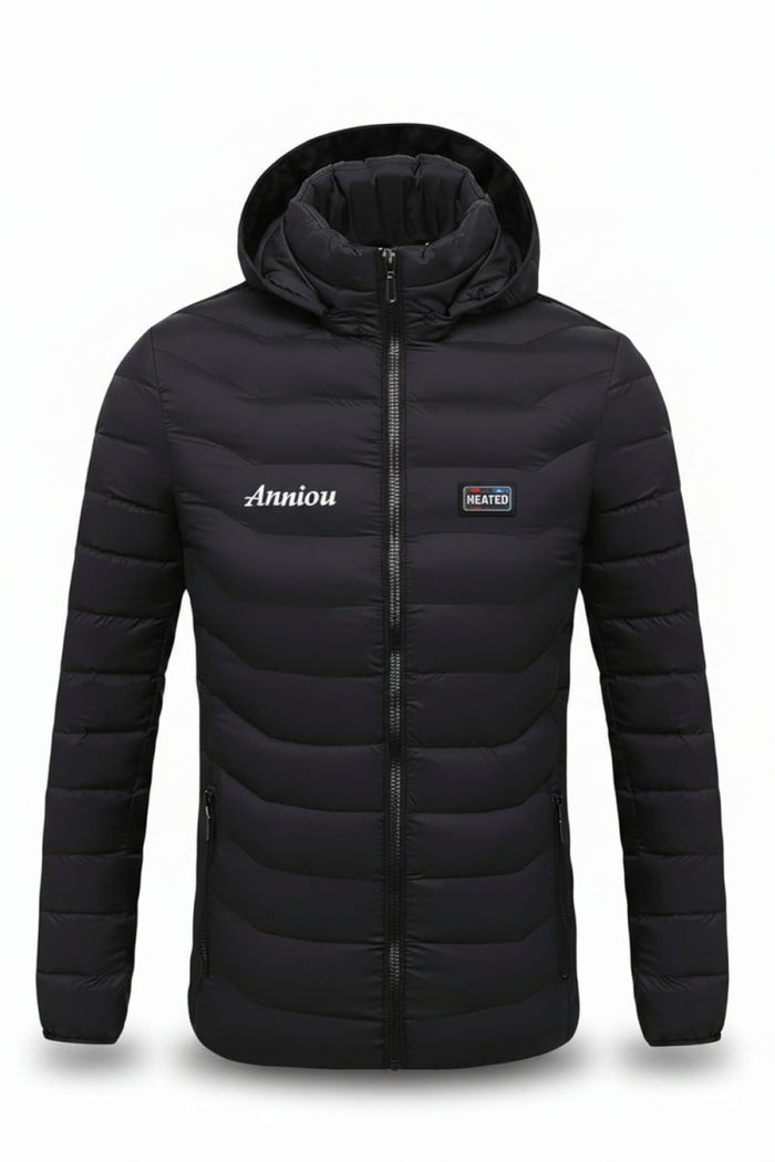 black heated jacket