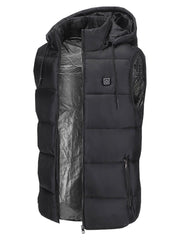 Heated Hooded Puffer Vest