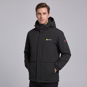 #black men heated hoodie side view
