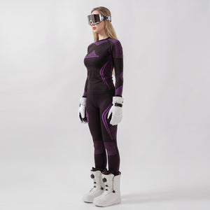 #blackpurple Ski Underwear Set