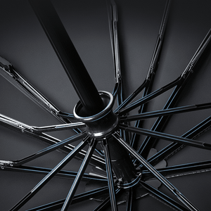 #black two ways Automatic Umbrella of rib details