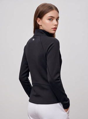 #black women Seamless stand collar top