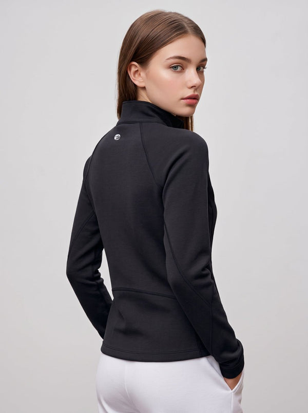 #black women Seamless stand collar top