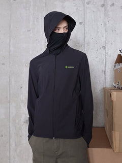 #black womens Breathable UPF50 UV Protection Jacket