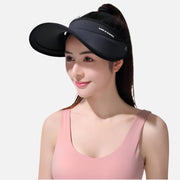 Women's Wide - brim Sun Visor in black