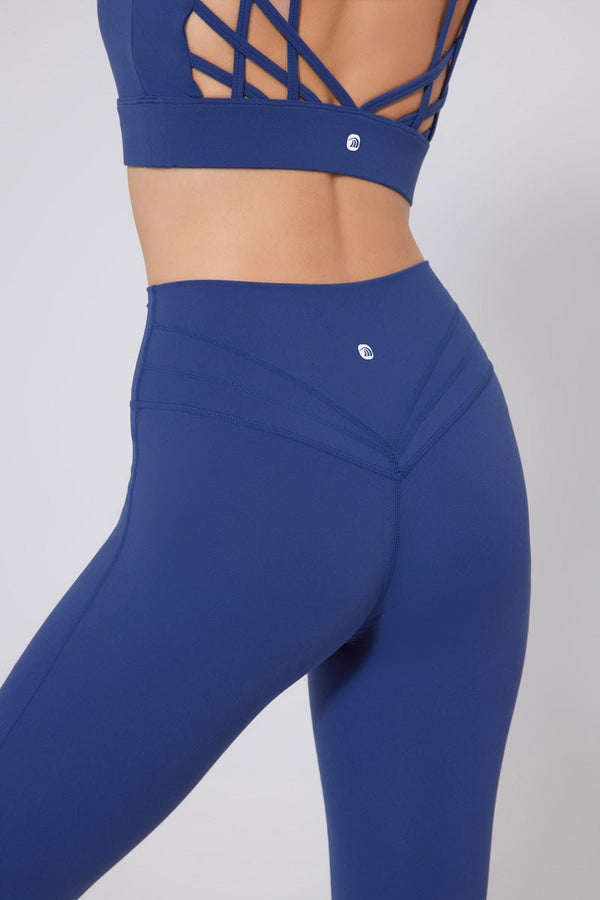 #blue High Support Workout Leggings by Anniou