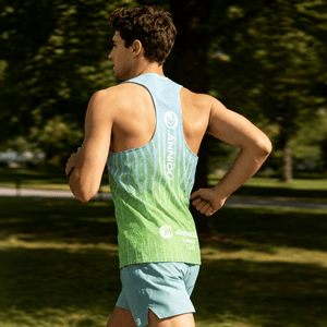 #bluegreen Marathon Race Vests of back view