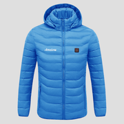 Blue Anniou Single Button Heated Down Jacket
