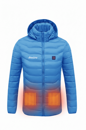 Ein-Knopf Daunenjacke mit Heizung