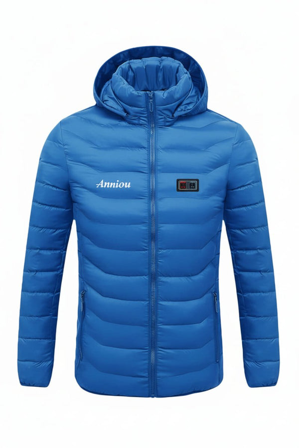 blue heated jacket