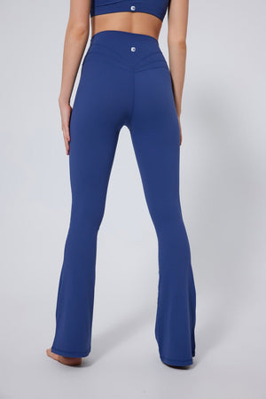 #navy blue high waisted bootcut yoga leggings Anniou