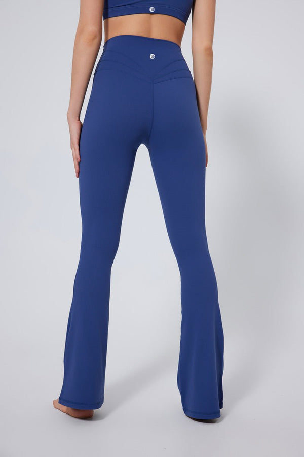 #navy blue high waisted bootcut yoga leggings Anniou