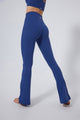 blue high waisted bootcut yoga leggings butt lift