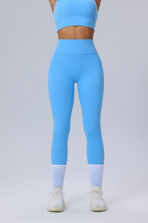#blue sculpting yoga butt lift Leggings 