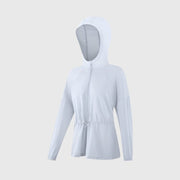light blue zip up upf40+ sun protection Jacket 