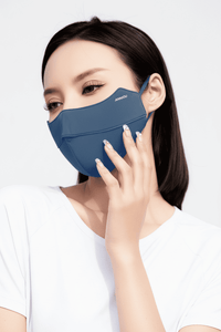 blue uv silk face mask upf 50+
