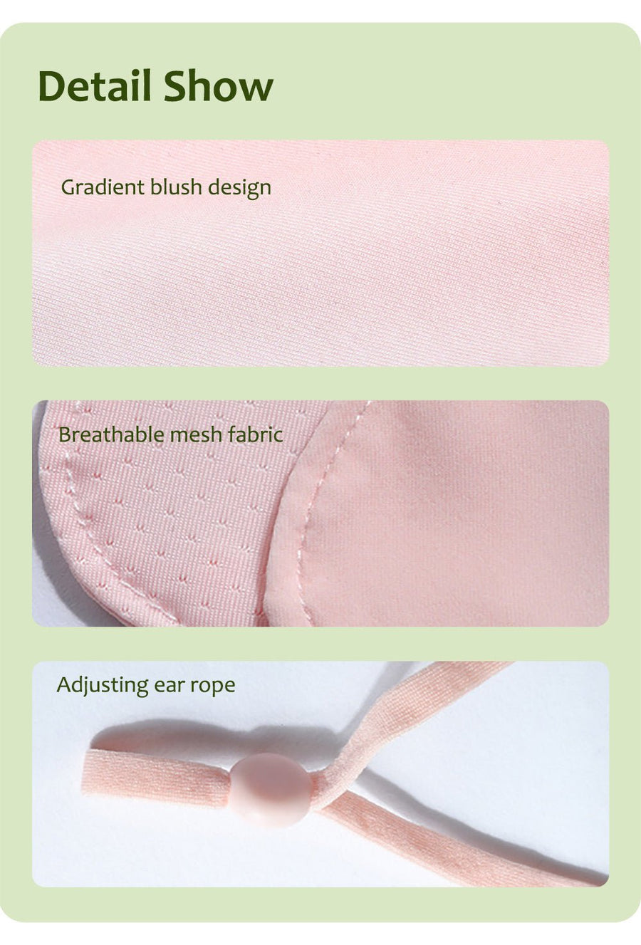 Blush Gradient Sun Protection UV Face Mask - Sidiou Group