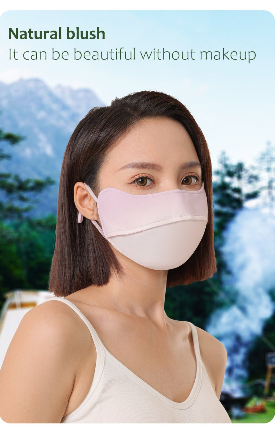 Blush Gradient Sun Protection UV Face Mask - Sidiou Group