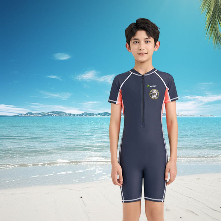 Boy's UPF 50+ One Piece Swimsuit - Sun Protection Clothing