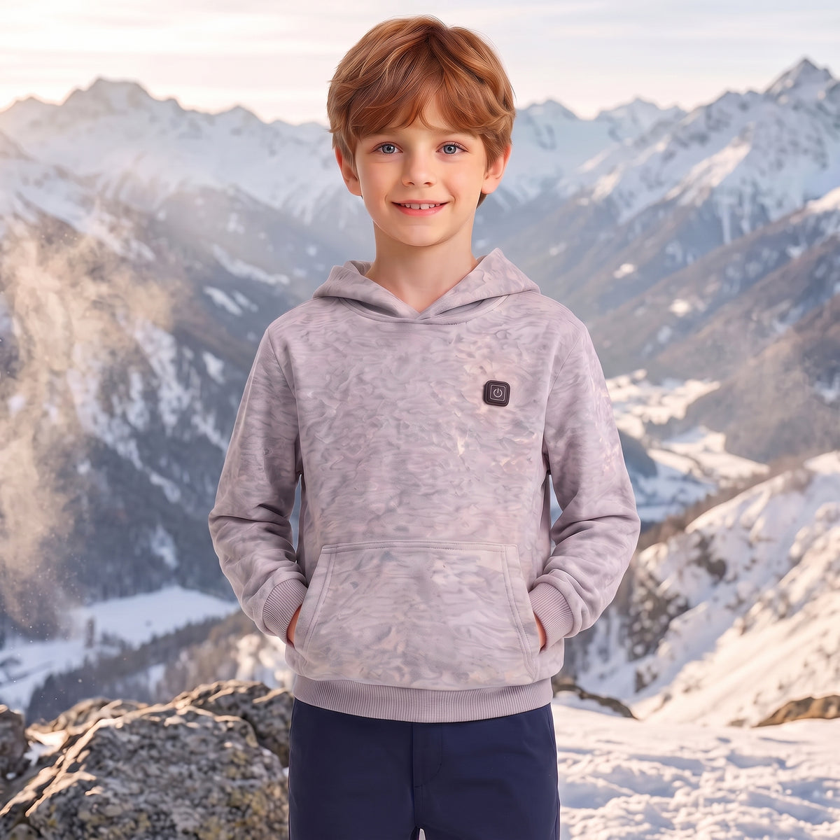 boys thermal heated sweatshirt