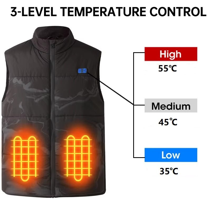 Camouflage Heated Gilet - Sidiou Group