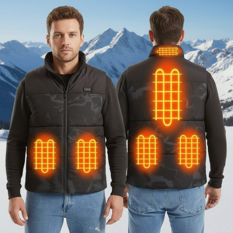 camo heated vest