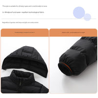Children's 3 Area Hooded Heated Jacket - Sidiou Group
