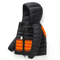 Children's 3 Area Hooded Heated Jacket - Sidiou Group