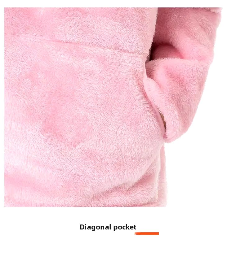 Coral Fleece Heated Hooded Sweatshirt - Sidiou Group