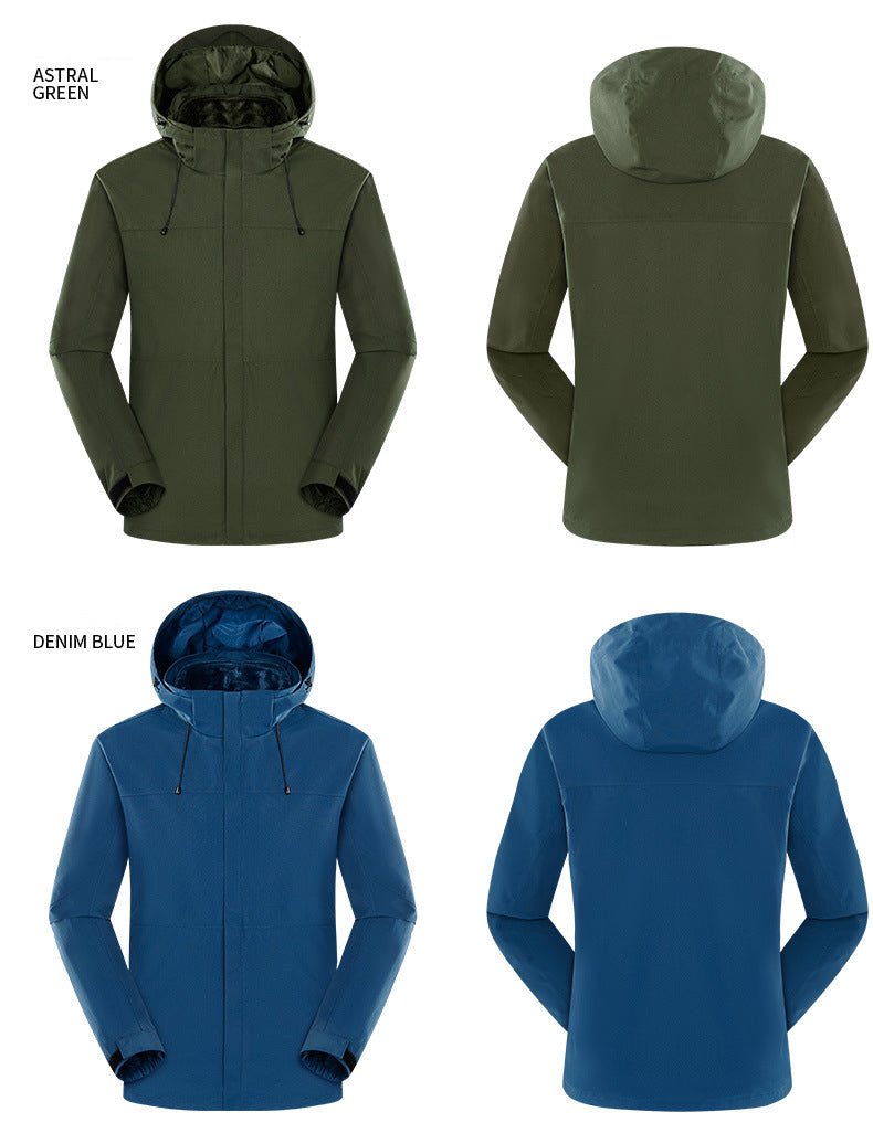 Custom Outdoor 3 - in - 1 Windproof Fleece Jackets - Sidiou Group