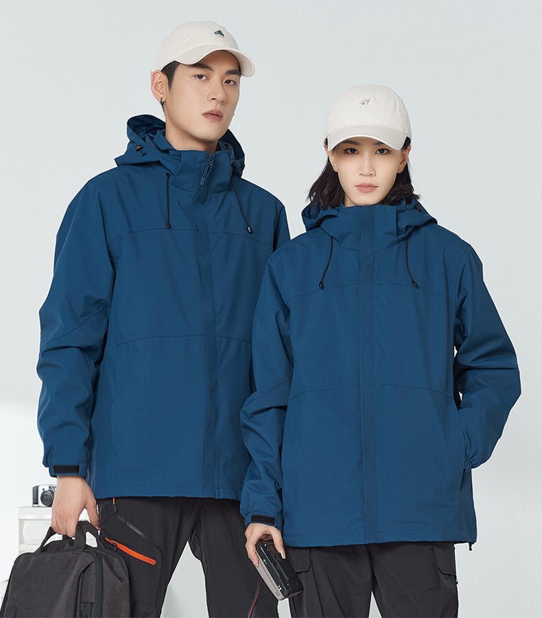 Custom Outdoor 3 - in - 1 Windproof Fleece Jackets - Sidiou Group