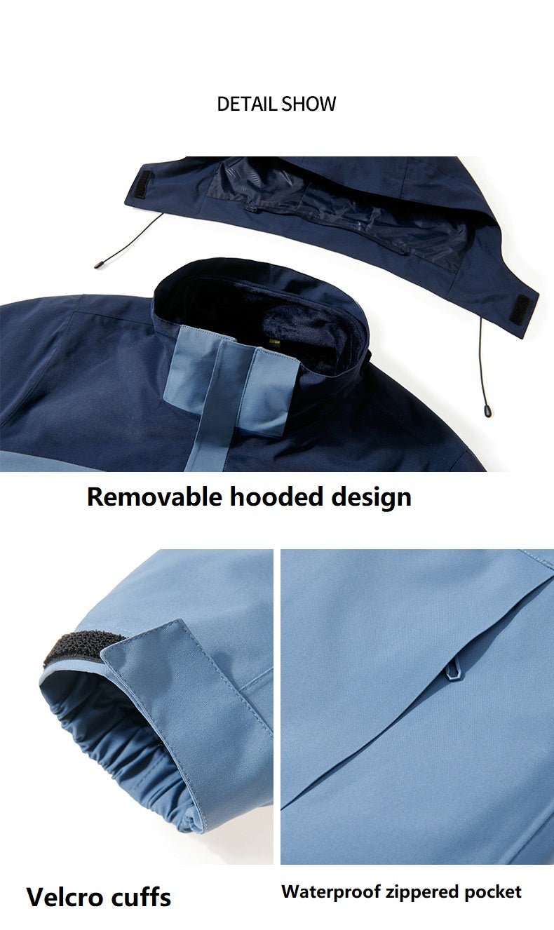 Custom Outdoor 3 - in - 1 Windproof Fleece Jackets - Sidiou Group